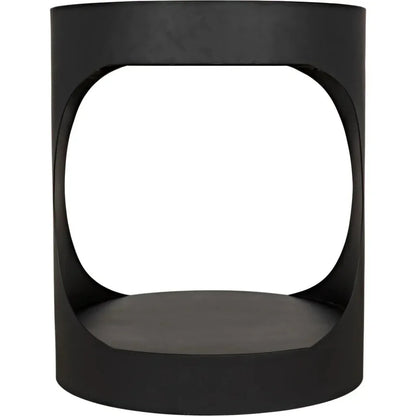Eclipse Round Side Table With Storage