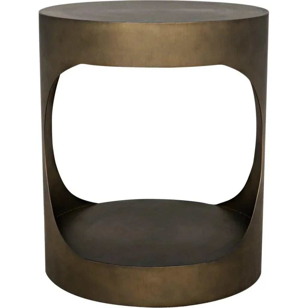 Eclipse Round Side Table With Storage