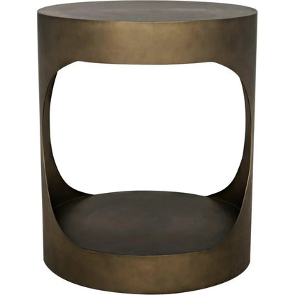 Eclipse Round Side Table With Storage