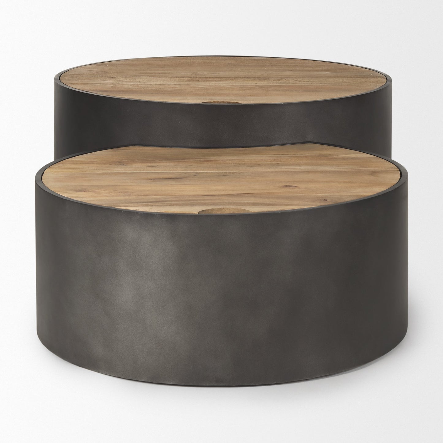 Eclipse Wood Top Nested Coffee Table (Set of 2)