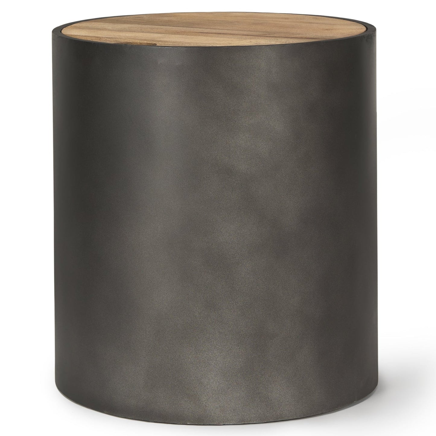 Eclipse Wood Top Round Side Table