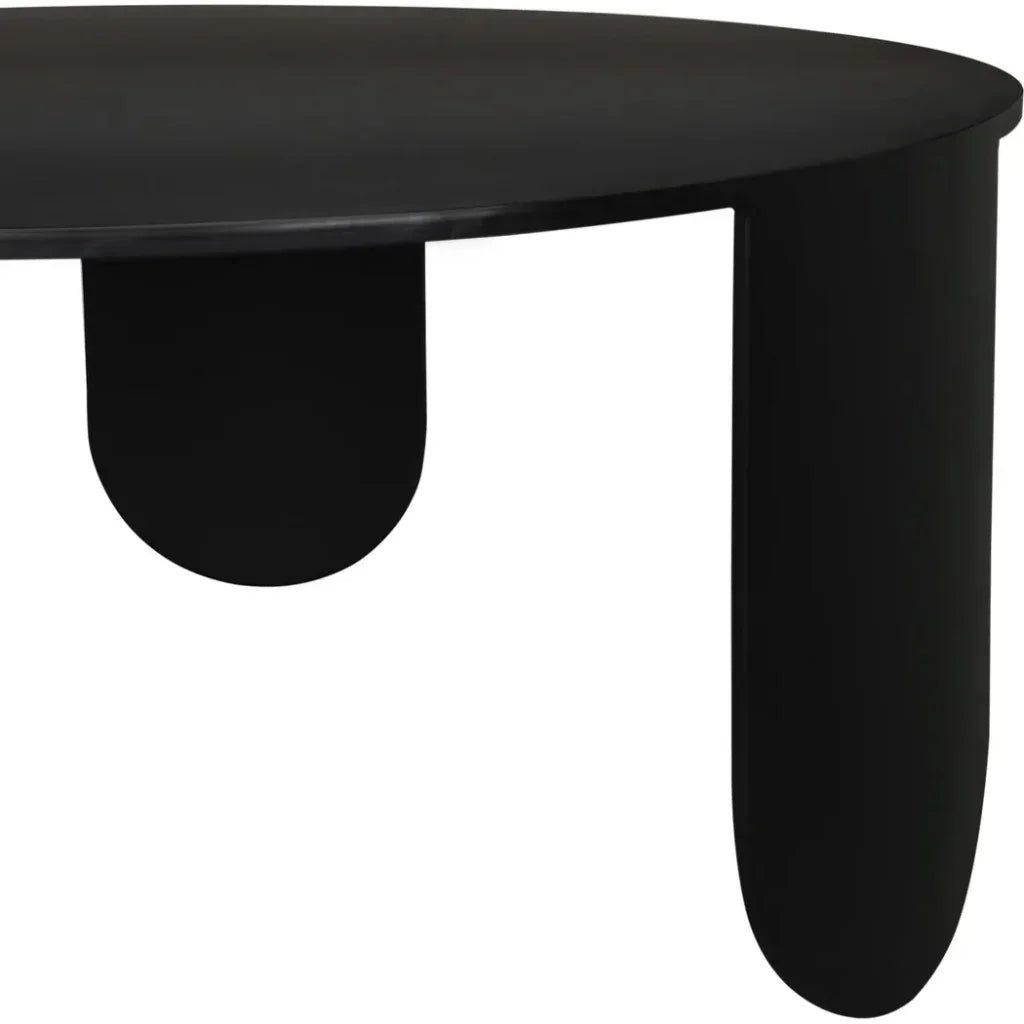 Eco Coffee Table Noir Black Metal Modern - LOOMLAN - Noir - Coffee Tables
