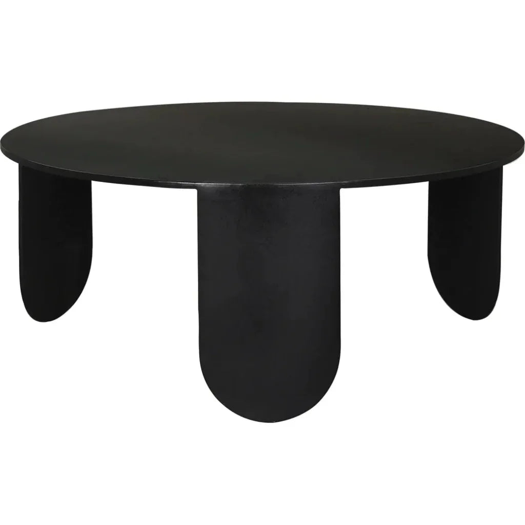 Eco Coffee Table Noir Black Metal Modern - LOOMLAN - Noir - Coffee Tables