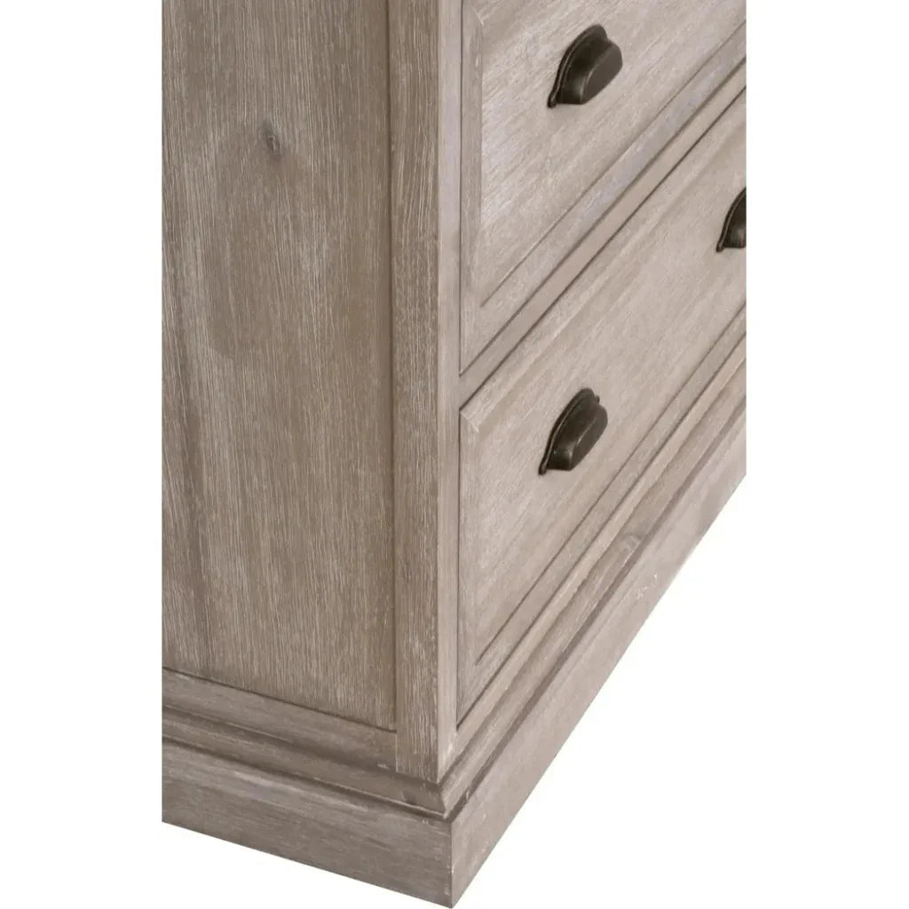 Eden 7 - Drawer Media Dresser Natural Gray - LOOMLAN - Essentials For Living - Dressers