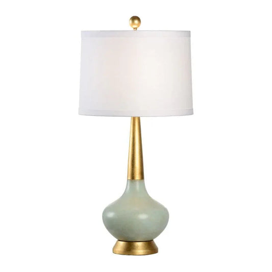 Eden Celadon Glazed Curved Silhouette Table Lamp - LOOMLAN - Chelsea House - Table Lamps