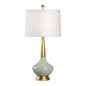 Eden Celadon Glazed Curved Silhouette Table Lamp - LOOMLAN - Chelsea House - Table Lamps