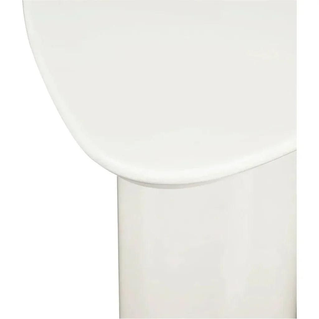 Eden Mdf White Geometric Accent Table - LOOMLAN - Moe's Home - Side Tables