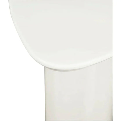 Eden Mdf White Geometric Accent Table - LOOMLAN - Moe's Home - Side Tables