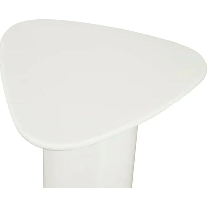 Eden Mdf White Geometric Accent Table - LOOMLAN - Moe's Home - Side Tables