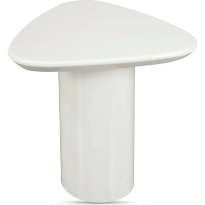 Eden Mdf White Geometric Accent Table - LOOMLAN - Moe's Home - Side Tables