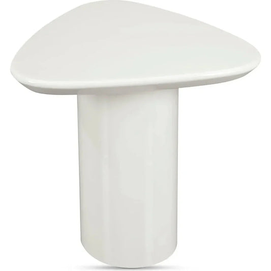 Eden Mdf White Geometric Accent Table - LOOMLAN - Moe's Home - Side Tables