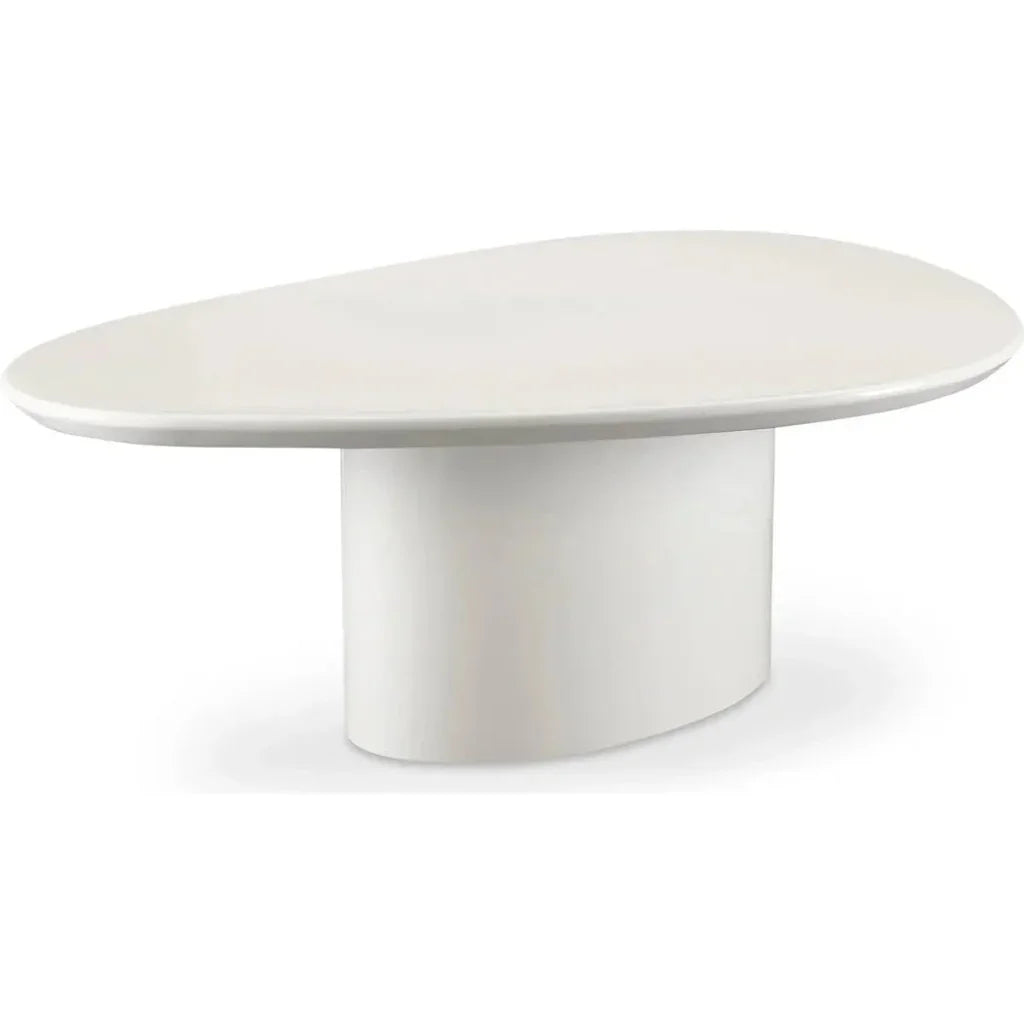 Eden Mdf White Geometric Coffee Table - LOOMLAN - Moe's Home - Coffee Tables