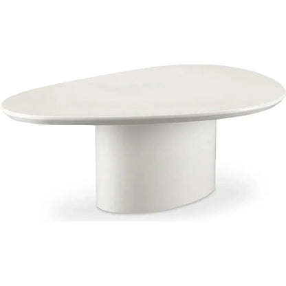 Eden Mdf White Geometric Coffee Table - LOOMLAN - Moe's Home - Coffee Tables