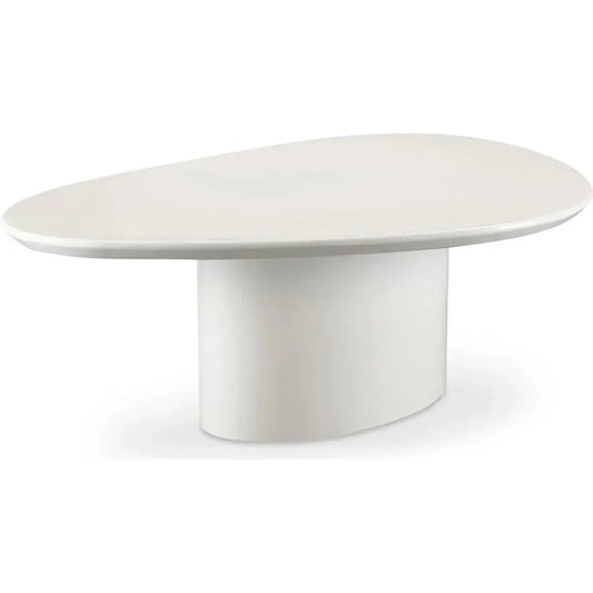 Eden Mdf White Geometric Coffee Table - LOOMLAN - Moe's Home - Coffee Tables