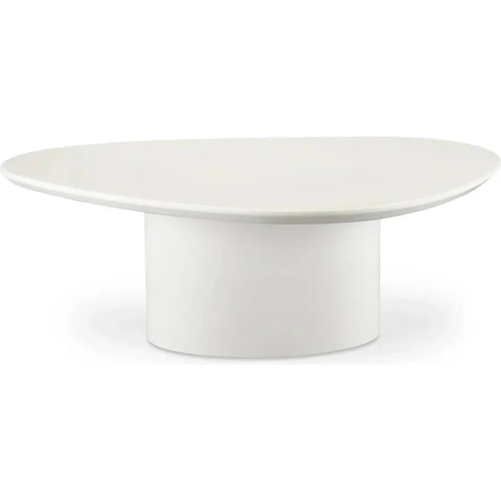Eden Mdf White Geometric Coffee Table - LOOMLAN - Moe's Home - Coffee Tables