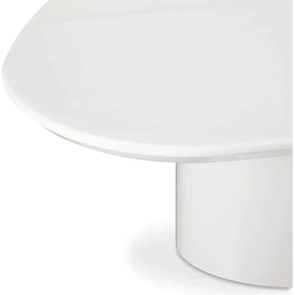 Eden Mdf White Geometric Coffee Table - LOOMLAN - Moe's Home - Coffee Tables