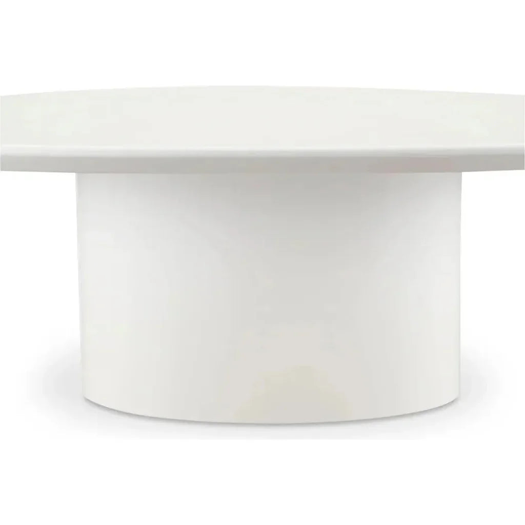 Eden Mdf White Geometric Coffee Table - LOOMLAN - Moe's Home - Coffee Tables