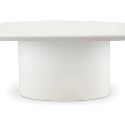 Eden Mdf White Geometric Coffee Table - LOOMLAN - Moe's Home - Coffee Tables