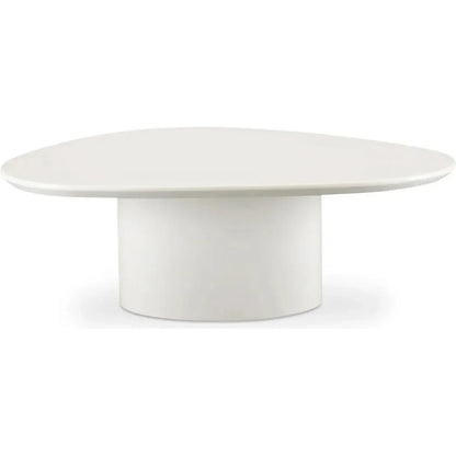 Eden Mdf White Geometric Coffee Table - LOOMLAN - Moe's Home - Coffee Tables