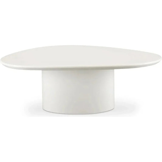 Eden Mdf White Geometric Coffee Table - LOOMLAN - Moe's Home - Coffee Tables