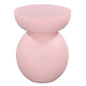 Eden Pink Round Wooden Accent Table - LOOMLAN - Bassett Mirror - Side Tables