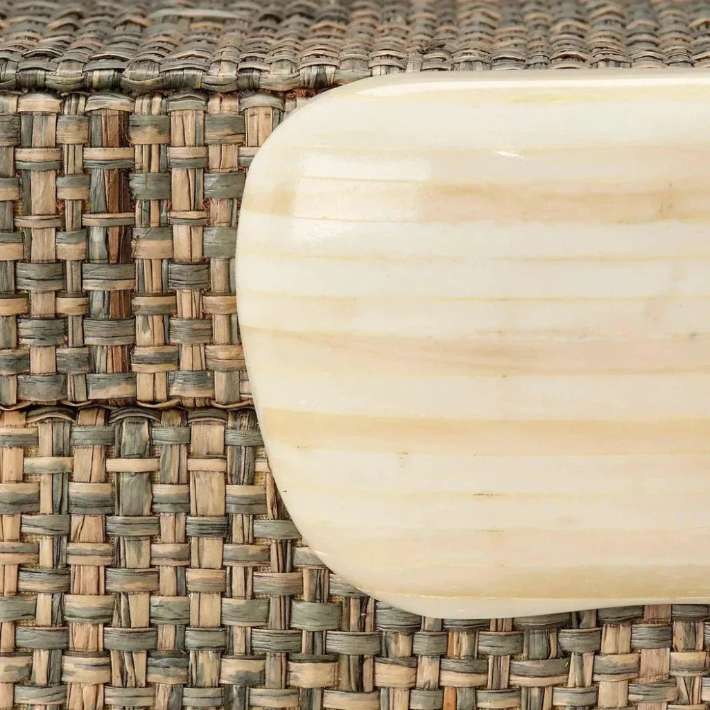 Eden Raffia Decorative Box - LOOMLAN - Jamie Young - Boxes & Bowls