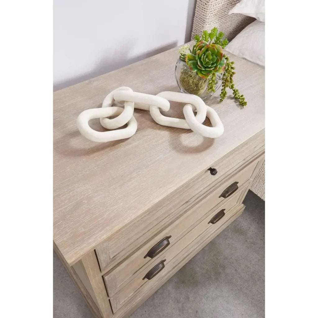 Eden Reclaimed Wood 3 Drawers Nightstand - LOOMLAN - Essentials For Living - Nightstands