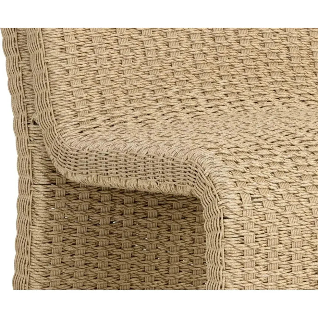 Edessa Rattan Outdoor Armless Dining Chair-Outdoor Dining Chairs-SUNPAN-LOOMLAN
