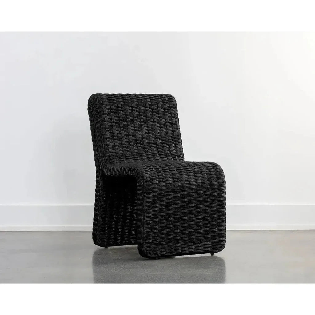 Edessa Rattan Outdoor Armless Dining Chair-Outdoor Dining Chairs-SUNPAN-LOOMLAN