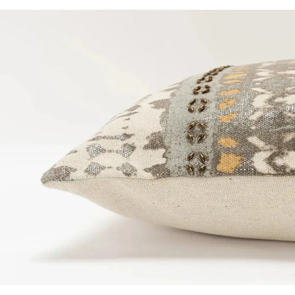 Edge Abstract Gold Lumbar Pillow With Insert - LOOMLAN - LOOMLAN - Throw Pillows