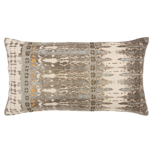 Edge Abstract Gold Lumbar Pillow With Insert - LOOMLAN - LOOMLAN - Throw Pillows