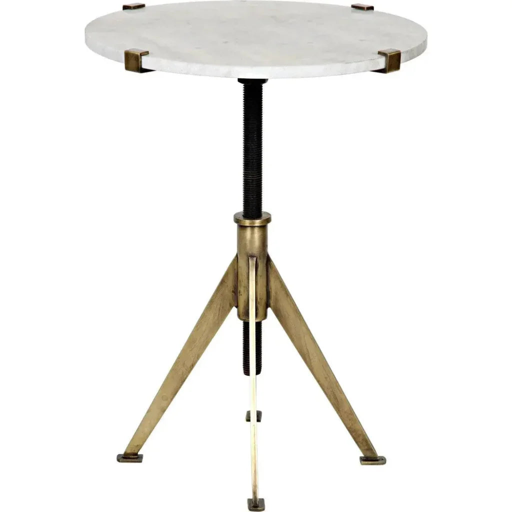 Edith Adjustable Round Side Table