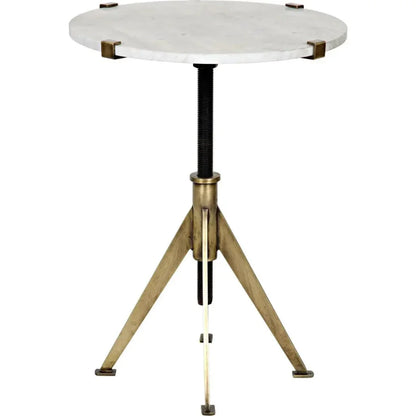 Edith Adjustable Round Side Table