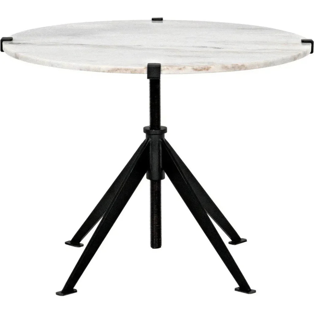 Edith Adjustable Round Side Table