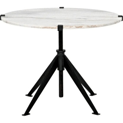 Edith Adjustable Round Side Table