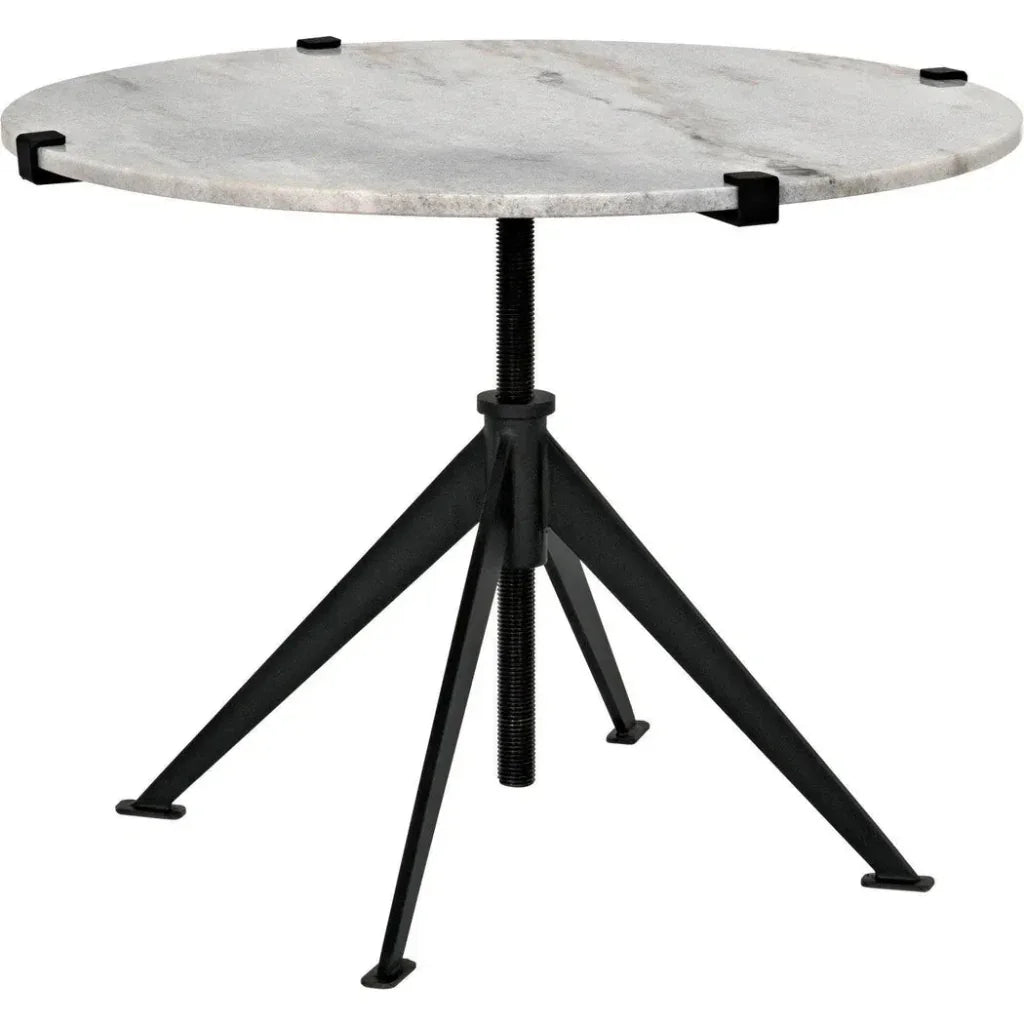 Edith Adjustable Round Side Table