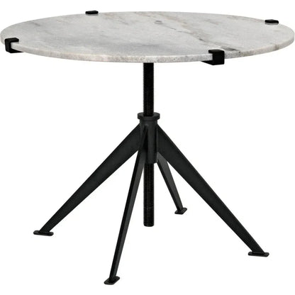 Edith Adjustable Round Side Table
