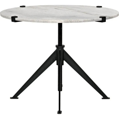 Edith Adjustable Round Side Table