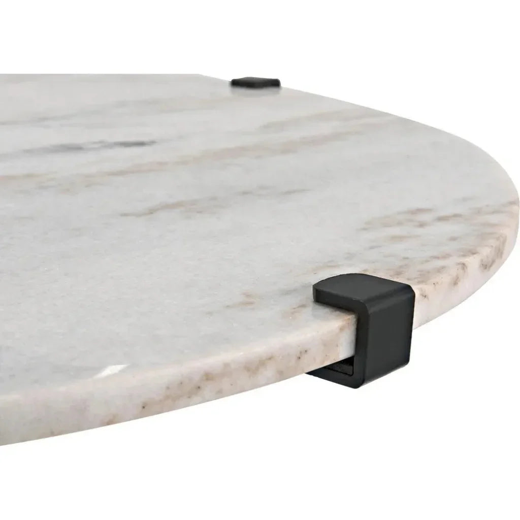 Edith Adjustable Round Side Table