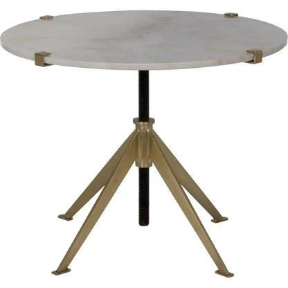 Edith Adjustable Round Side Table