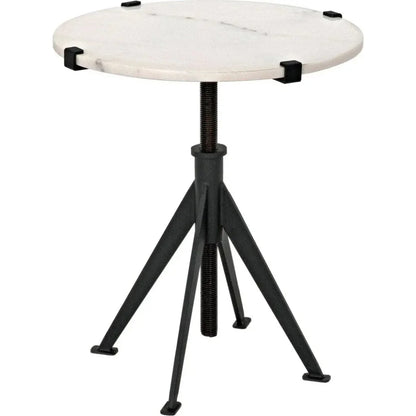 Edith Adjustable Round Side Table