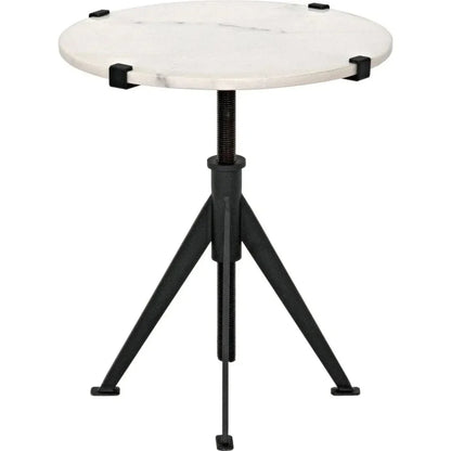 Edith Adjustable Round Side Table