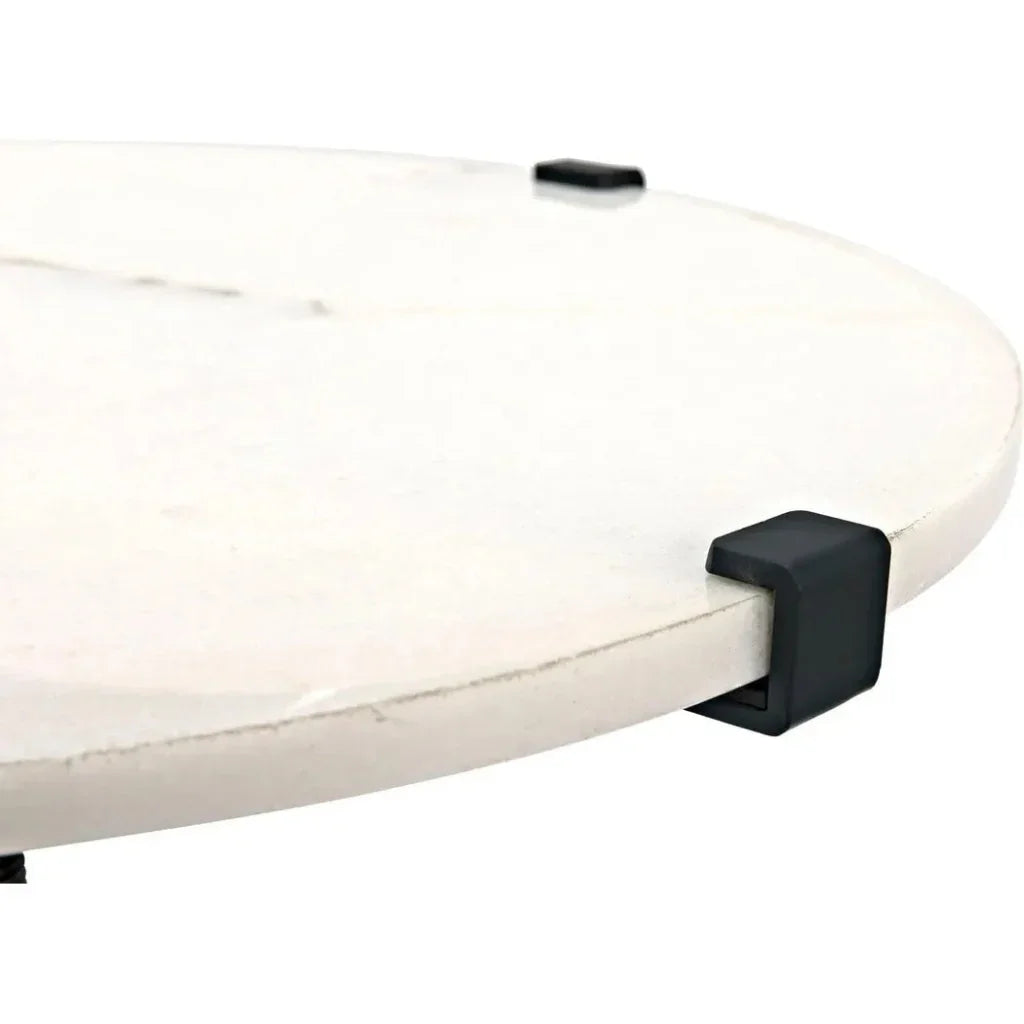 Edith Adjustable Round Side Table