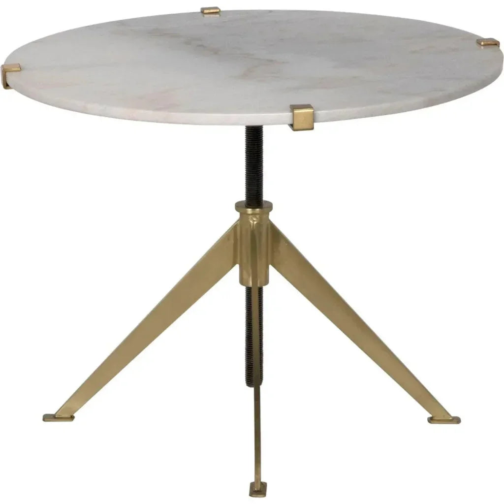 Edith Adjustable Round Side Table