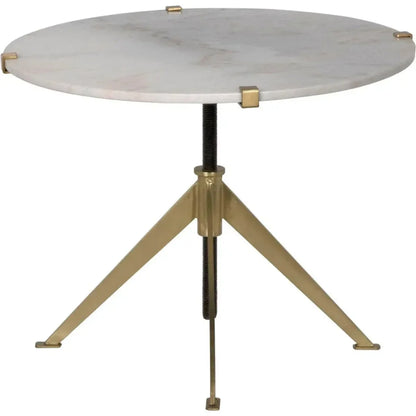 Edith Adjustable Round Side Table