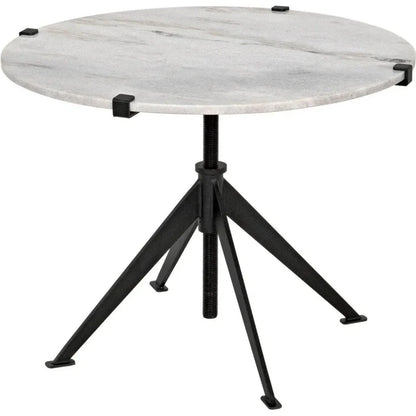 Edith Adjustable Round Side Table