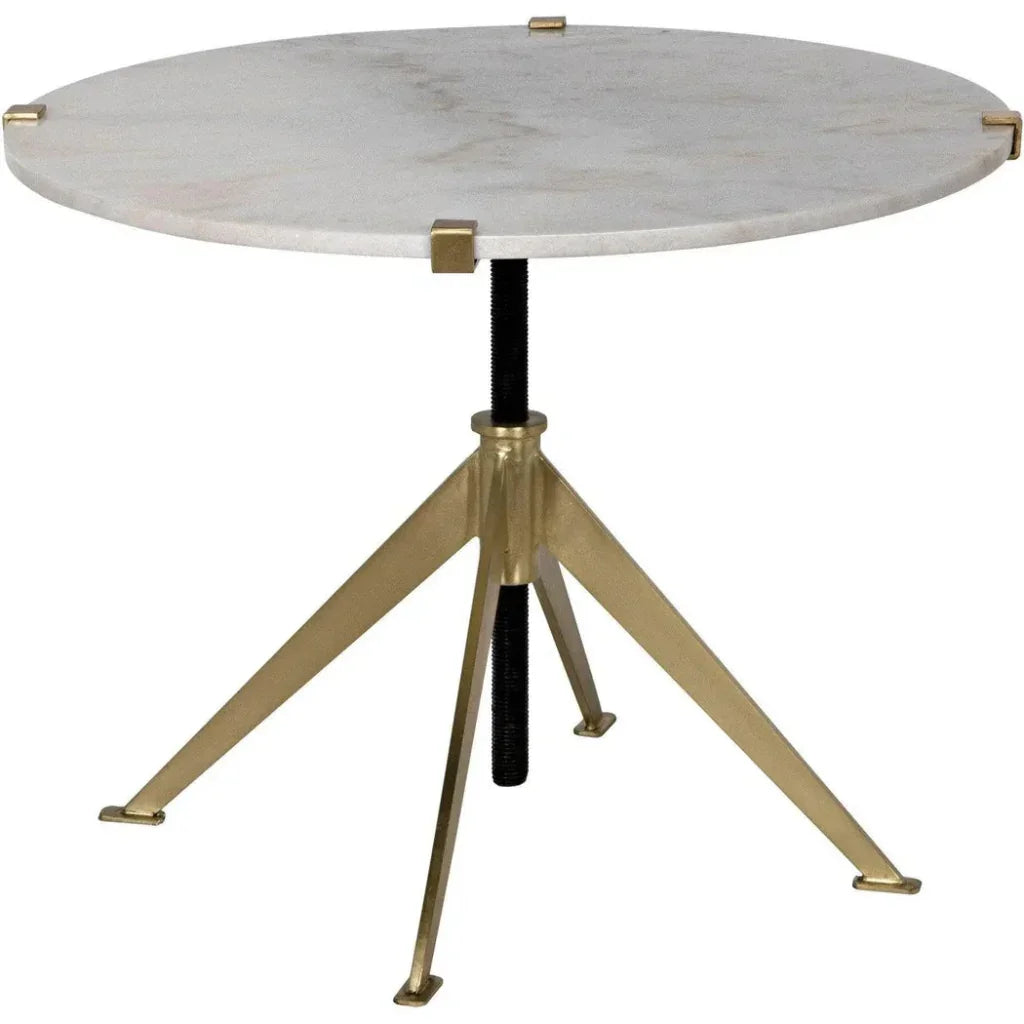 Edith Adjustable Round Side Table