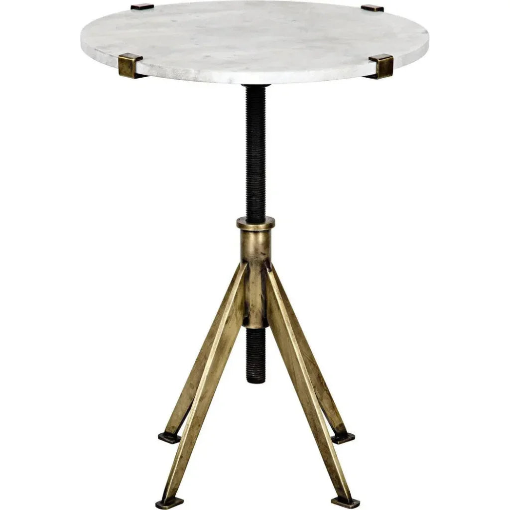 Edith Adjustable Round Side Table
