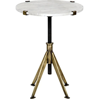 Edith Adjustable Round Side Table