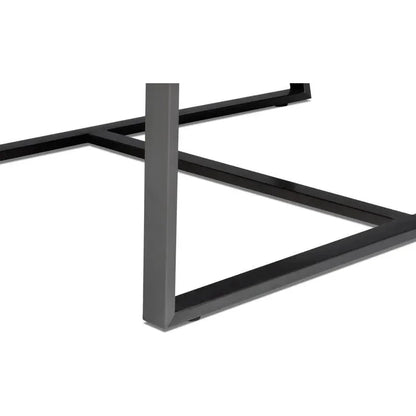 Edmonds Distilled Leather & Iron Black Arm Chair - LOOMLAN - Sarreid - Accent Chairs